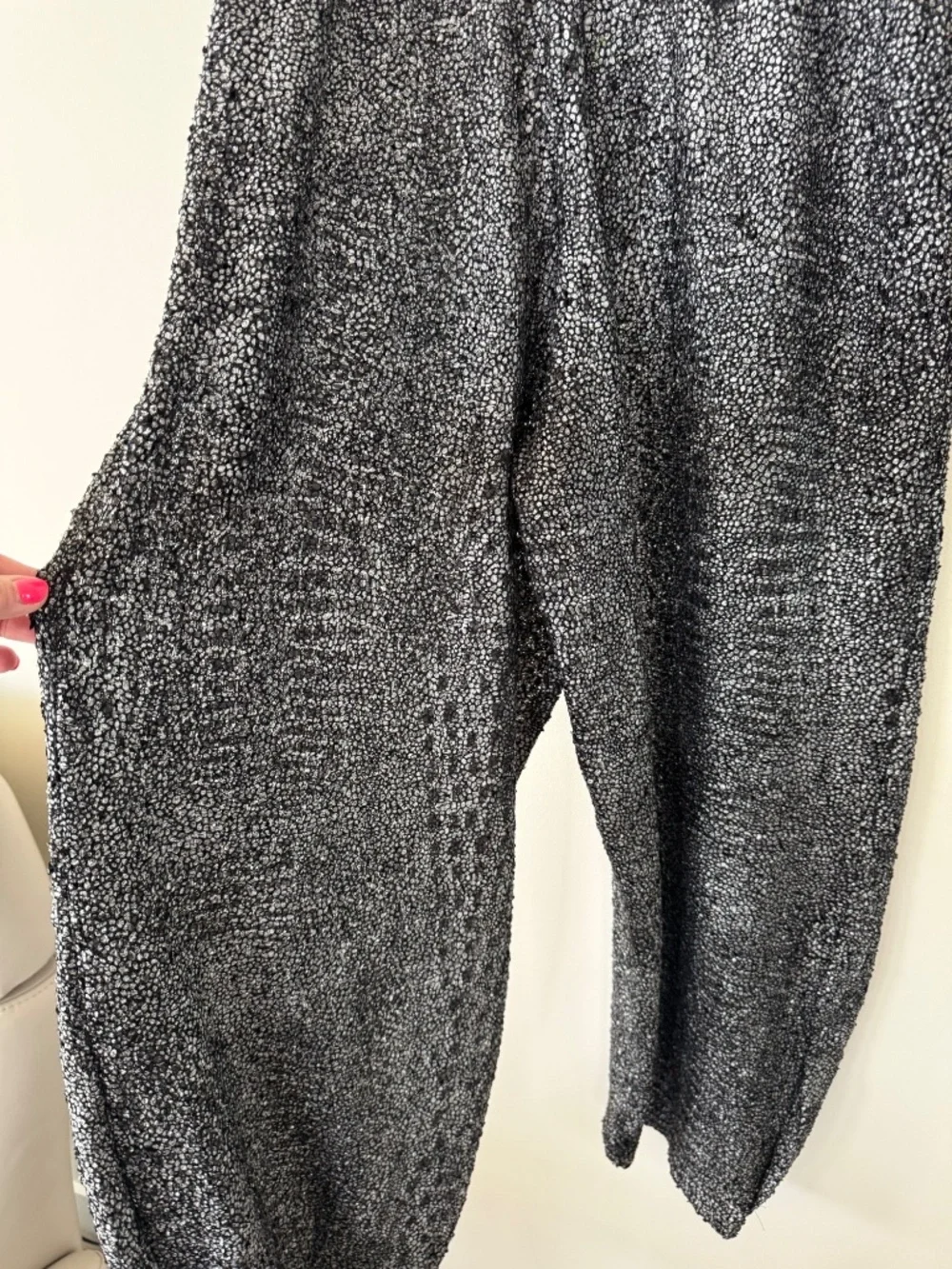 Marianne Greaves Metallic Bubble Lantern Pants Medium NWT - Picture 6 of 8
